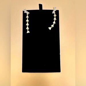 Michael Kors Gold-Tone Dangling Triangle Earrings – Fashion Statement Jewelry